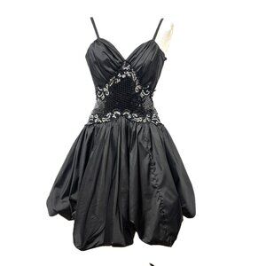 80s Alyce Design Bubble Sirt Prom Formal Midi Dress Size 8